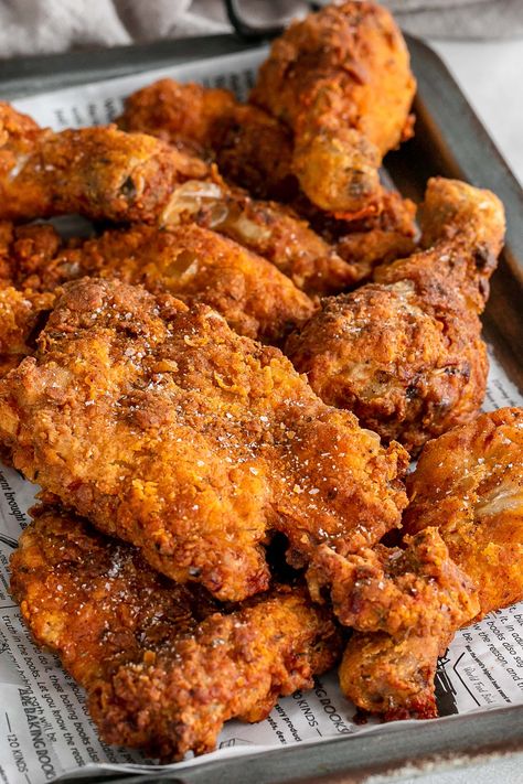 Air Fryer KFC Chicken Airfryer Kfc Chicken, Kfc Fried Chicken Recipe Air Fryer, Kfc Extra Crispy Fried Chicken Recipe, Kfc Chicken Tenders Recipe, Extra Crispy Fried Chicken Recipe, Fried Chicken Air Fryer, Kfc Aesthetic, Kfc Chicken Recipe, Air Fryer Fried Chicken