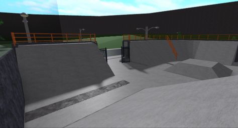 Sneak peak of a upcoming video!!! @TheSloth YouTube Channel Bloxburg Skate Park, Minecraft Skate Park, Bloxburg Building Hacks No Gamepasses, Bloxburg Town Layout Small Plot, Roblox Parkour Video, Town Layout, Skatepark Rails, Bloxburg City, Bloxburg Town