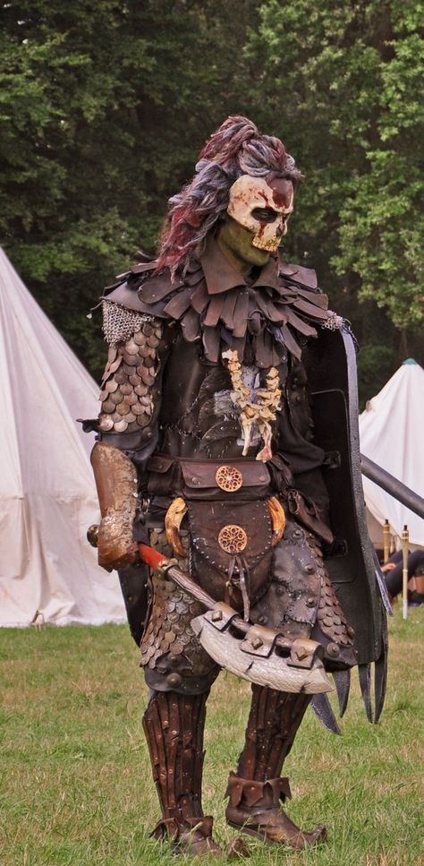 Goblin Larp Costume, Orc Clothing, Orc Cosplay, Orc Costume, Orc Warrior, Armor Clothing, Cosplay Armor, Jessica Nigri, Larp Costume