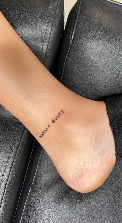 Heartless Tattoo, Harry Tattoos, Karma Tattoo, Nerdy Tattoos, Basic Tattoos, Cherry Tattoos, Tattoos Infinity, Harry Styles Tattoos, Broken Ankle