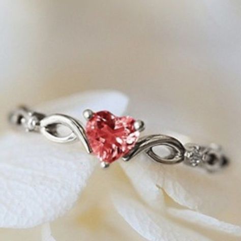 "Silver Red Heart Dainty Anillos Princess Diamond Ring For Women, Vip256 Stone: Cubic Zirconia Metal : Silver Plated On Brass Comfortable And Durable Material Comes With Attractive Packaging!! Occasion: Anniversary, Engagement, Gift, Party, Wedding, Personal Use, Etc. Message Me For Any Query. Thank You " Dragon Goddess, Attractive Packaging, Diamond Ring For Women, Princess Diamond Ring, Luxury Rings, Domed Ring, Princess Diamond, Quartz Ring, Size 10 Rings