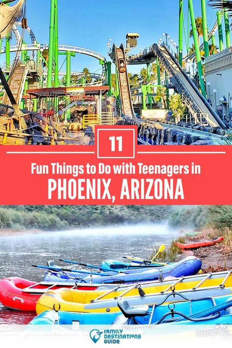 Looking for things to do in Phoenix, Arizona with teens We’re FamilyDestinationsGuide, and we’re here to help: Discover the most fun things to do in Phoenix with teenagers - so you get memories that last a lifetime! #phoenix #phoenixthingstodo #phoenixwithteenagers #phoenixactivities Phoenix Things To Do, Phoenix Attractions, Phoenix With Kids, Phoenix Travel, Arizona Trip, Arizona Vacation, Usa Destinations, Glendale Arizona, Arizona Road Trip