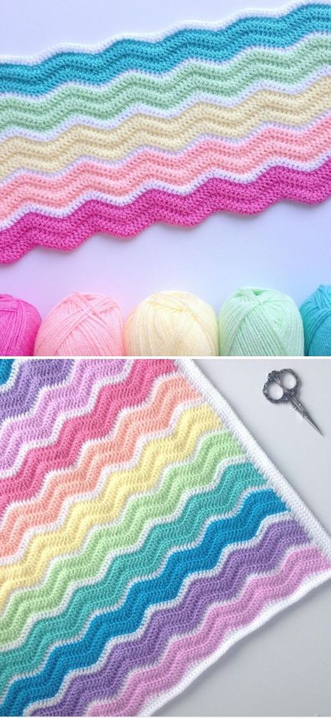 Crochet ripple pattern