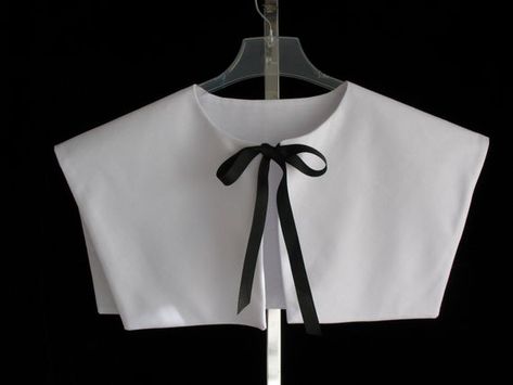 Collar Template, Pilgrim Collar, Stage Production, Fake Collar, White Cotton Fabric, Collar Pattern, Costume Hats, Fabric Collars, Collar Designs