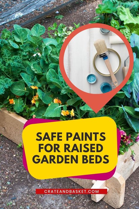 If leaching happens, the toxic chemical components found in the paints can cause damage to plants. Planning to have your garden bed painted? In order to determine the best paint for your garden, you ought to find out the good and bad effects of these paints. Any paint that is soluble in water is prone to leaching into the soil. #forgarden #listof #gardensafety #planters #gardeningideas #gardeningtips #crateandbasket Painting Raised Garden Beds, Painted Garden Beds, Painted Raised Garden Beds, Dyi Garden, Wood Garden Beds, Wooden Garden Bed, Garden Boxes Raised, Patina Paint, Wood Sealer