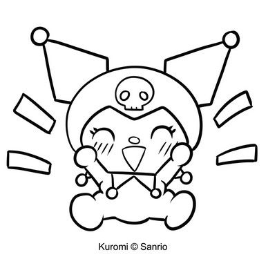 Dibujos para colorear Kuromi - Dibujos animados en línea Hello Kitty Colouring Pages, Farm Animal Coloring Pages, Kitty Coloring, Unique Coloring Pages, Hello Kitty Coloring, Truck Coloring Pages, 강아지 그림, Unicorn Coloring Pages, Printable Coloring Book