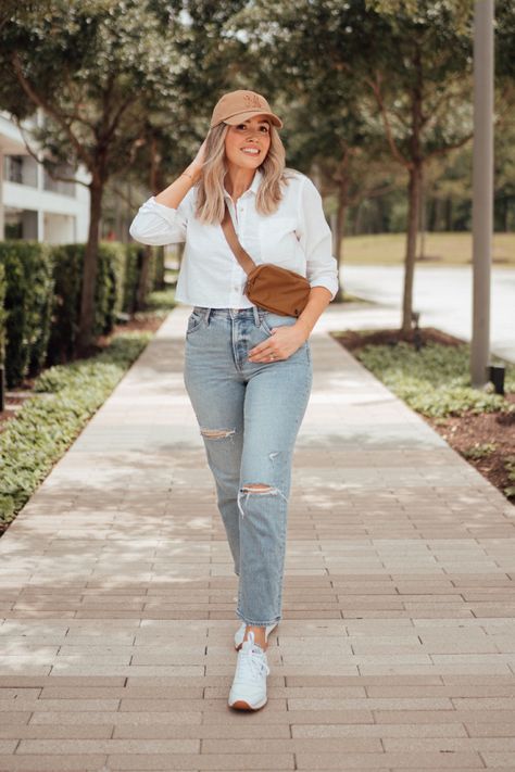 Baseball Hat Outfit Summer, Lululemon Belt Bag Outfit, Fanny Pack Outfit, Diff Sunglasses, Hat Outfit Summer, Belt Bag Outfit, Baseball Hat Outfit, Lululemon Belt Bag, Mom Friends