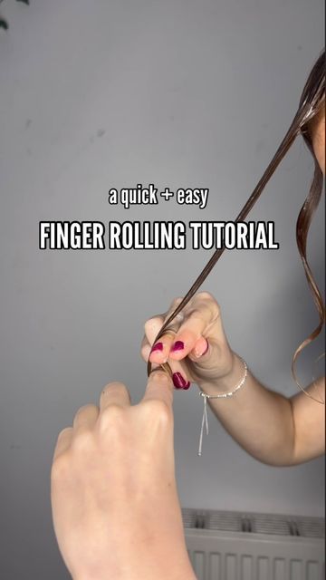 Finger Rolls Hairstyle, How To Curl Wet Hair Fast, How To Do Wet Curls, How To Finger Roll Hair, How To Make Curls With Wet Hair, How To Curl Your Hair Without Heat Fast, How To Curl Wet Hair With Brush, How To Curl Your Hair With Your Finger, How To Roll A J