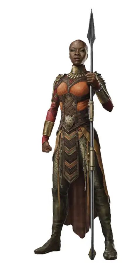 Okoye Black Panther, Black Panther Wakanda Forever, Black Panther Wakanda, Greek Warrior, Bald Girl, Dungeons And Dragons Classes, Wakanda Forever, Cardboard Cutouts, Mcu Marvel