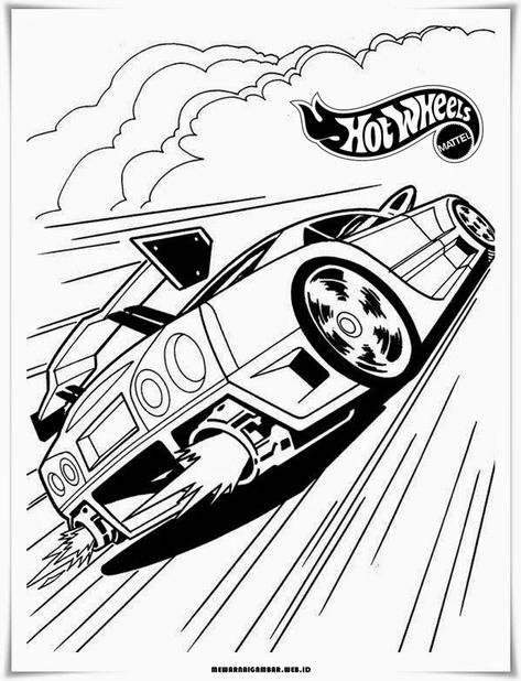 Mewarnai Gambar Mobil Hot Wheels Mewarnai Gambar Race Car Coloring Pages, Car Coloring Pages, Alphabet Animals, Cars Coloring, Hot Wheels Birthday, Hot Wheels Party, Animals Cartoon, Cars Coloring Pages, Coloring Page Ideas