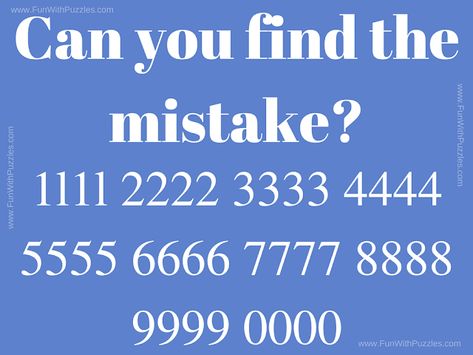 It is a picture puzzle to test your visual IQ. In this your challenge is find the mistake in the given puzzle image. Iq Test For Kids, Word Puzzles Brain Teasers, Fun Puzzles Brain Teasers, Find The Mistake, Visual Puzzles, Iq Test Questions, Puzzle Quotes, Test Your Iq, Brain Teasers For Adults