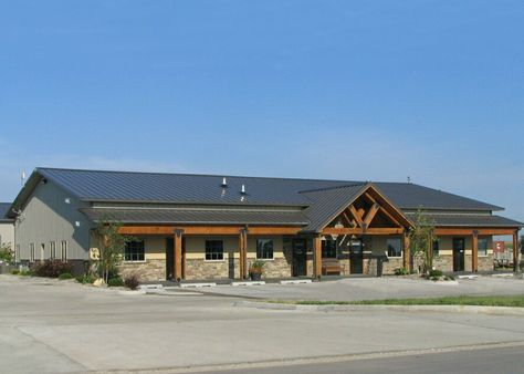 Retail Store in Central Iowa Barndominium Retail Store, Retail Building, Meat Store, Post Frame Building, Post Frame, Hospital Design, Steel Building, Garage Shop, Barn Style House