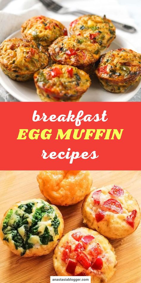 If you are craving some muffins, then why not make a healthier version of your usual dessert muffins! How about a healthy egg muffin instead? With that said, here are 15 easy and delicious egg muffin recipes perfect for breakfast! #muffinrecipes #dessertrecipes Egg Muffin Recipes, Muffins With Spinach, Breakfast Egg Muffin, Cheap Paleo Meals, Dessert Muffins, Avocado Breakfast Sandwich, Egg Muffins Breakfast Healthy, Cheap Vegetarian Meals, Egg Muffins Healthy