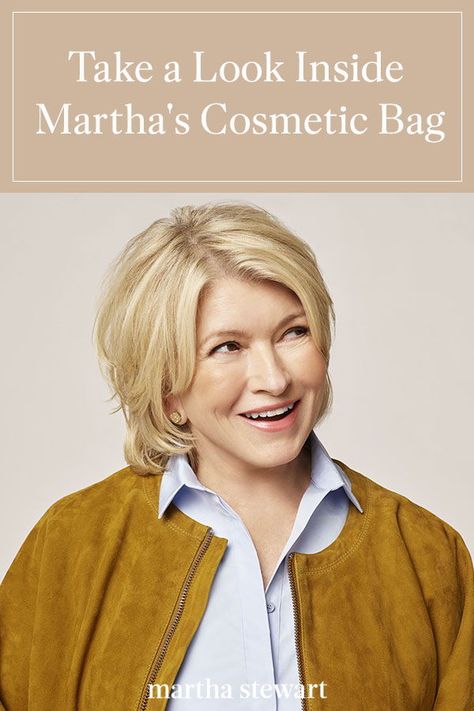 Martha Stewart shares what beauty essentials she keeps in her cosmetic bag and why she likes each product so much. Click here to see inside her makeup bag along with her favorite beauty must-haves. #marthastewart #lifestyle #beautytips Sticker Removal, Flawless Beauty, Clean Dishwasher, Cosmetic Case, Beauty Essentials, Martha Stewart, Beauty Routines, Makeup Ideas, Glowing Skin