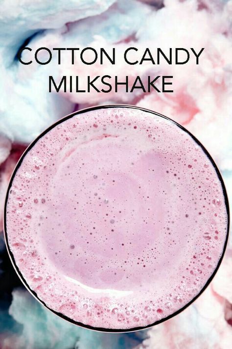 PiNk Cotton Candy Milkshake Recipe, Cotton Candy Milkshake, Candy Milkshake, Best Milkshakes, Milkshake Recipe, Healthy Fruit, Milkshake Recipes, Bite Me, Smoothie Shakes