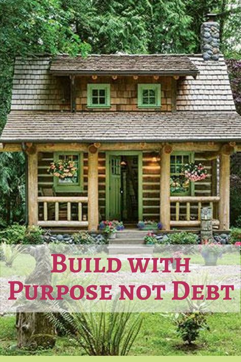 Building A Cottage On A Budget, Build A Log Cabin, Unique Cabins Ideas, Inexpensive Cabins To Build, How To Build A Cottage, Building A Cabin On A Budget, Log Cabin Build, How To Build A Cabin Diy, Build Your Own Cottage