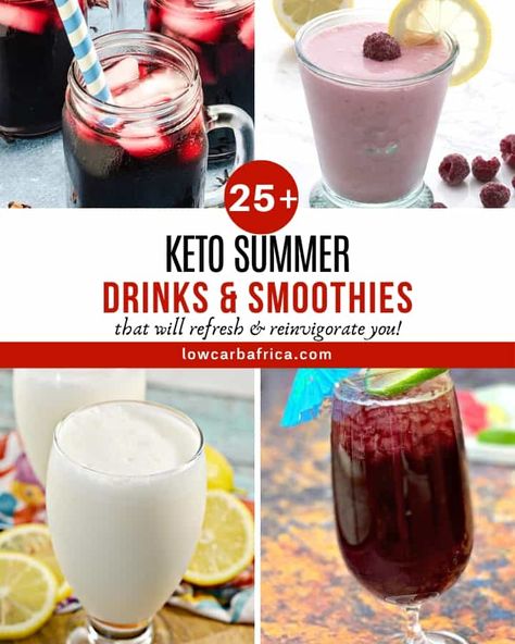 25+ Keto Summer Drinks and Smoothies | Low Carb Africa Keto Summer Drinks, Smoothies Low Carb, Drinks Smoothies, Keto Peanut Butter, Keto Smoothie Recipes, Keto Cocktails, Keto Drinks, Low Carb Drinks, Baking Powder Uses