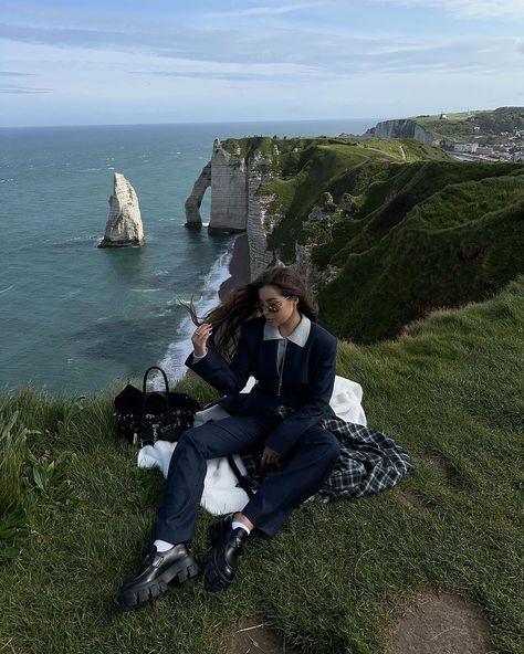 KARINA NIGAY | Etretat 🤍🕊️ | Instagram Croatia Instagram Pictures, Nice France Instagram, Etretat France, 2024 Photo, France Outfits, Girls Fashion, Wonderful Places, Iceland, Paris France