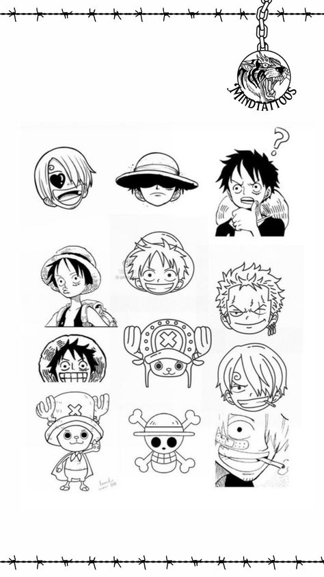 Follow Mind Tattoos for more 🔥 One Piece Tattoo Ideas Minimalist, One Piece Flash Tattoo, One Piece Anime Tattoo Small, Small One Piece Tattoo, Tattoo Flash Art Anime, Anime Tattoo Flash, One Piece Tattoo Minimalist, Flash Tattoo Anime, Anime Flash Tattoo