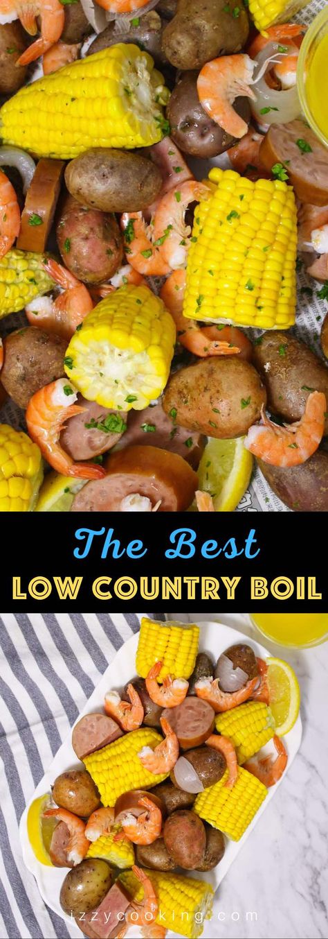 Low Country Boil Recipe Old Bay, Boil Dinner, Country Boil Recipe, Frogmore Stew, Low Country Boil Recipe, Boil Recipes, Bbq Seafood, Country Boil, Low Country Boil