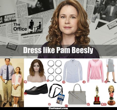 #theoffice #dundermifflin #tv #outfits #costume #cosplay #halloween #pambeesly #jimandpam #couplescostume The Office Costumes, Pam The Office, Office Themed Party, The Office Characters, Office Jokes, The Office Show, Office Dresses, Halloween 2020, Office Parties