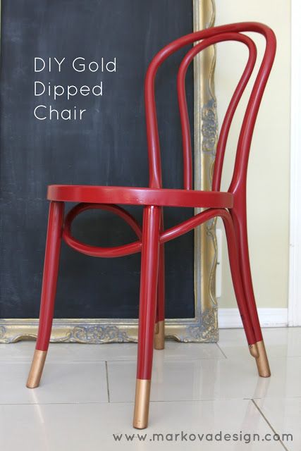 Dipped Furniture, Build Your Own Sofa, Vintage Ikea, Painted Chair, Diy Gold, Old Chairs, Bentwood Chairs, Chair Makeover, Furniture Rehab