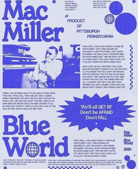 Dorm Posters Art Prints Blue, Picture Board, Blue World, Music Poster Design, Dorm Posters, Poster Room, Blue Poster, Picture Collage Wall, Mac Miller