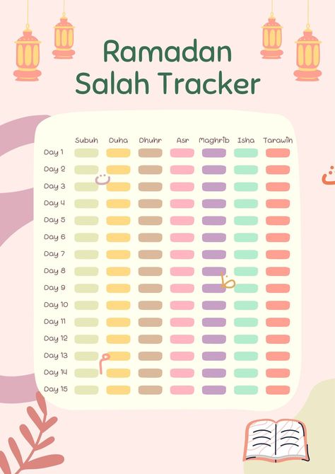 Ramadan Prayer Tracker #24hourplanner Ramadan Tracker 2024, Ramzan Planner Ideas, Ramadhan Planner, Ramadan Wallpapers, Ramadan Tracker, Salah Tracker, Ramadan Wallpaper, Prayer Tracker, Preparing For Ramadan