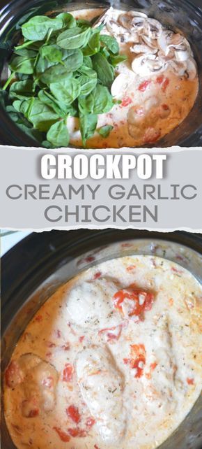 Garlic Chicken Slow Cooker, Creamy Garlic Chicken Recipes, Freezer Prep, Pasta Spinach, Comfort Meals, Creamy Tuscan Garlic Chicken, Slow Cooker Creamy Chicken, Tuscan Garlic Chicken, 2023 Recipes