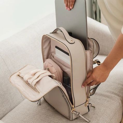 Our Editors Can’t Get Enough of This Luggage Brand—These Are Our Most-Loved Products Calpak Luggage, Lap Top Bag, Stylish Laptop Bag, Fawn Design, Nursing School Survival, Lap Top, Backpack Reviews, Small Laptop, Quilted Backpack