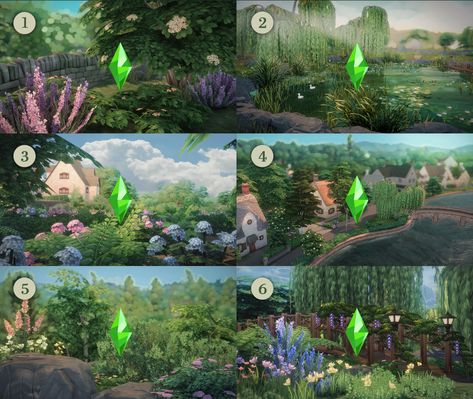 Sylvan Glade Sims 4, Sims 4 Farm Cc Maxis Match, Sims 4 Forest Cc, Sims 4 Cc Landscaping, Sims 4 Landscaping Cc, Sims 4 Cc Garden, Sims 4 Medieval, Sims 4 Cas Background, Sims Finds