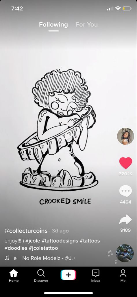 Crooked Smile Tattoo, J Cole Tattoo, Smile Tattoo, Crooked Smile, Arm Tats, Collar Bone Tattoo, Discreet Tattoos, Dainty Tattoos, Ipad Art