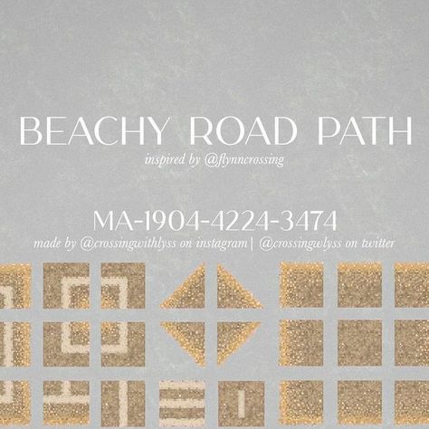 Acnh Beach Town Path, Coastal Animal Crossing Codes, Sand Paths Acnh, Beach Path Animal Crossing, Acnh Costal City, Acnh Road Lines, Acnh Sand Path Design Codes, Acnh Sand Codes, Acnh Coastal Town Codes