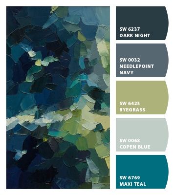 Navy Colour Pallette, Blue And Green Living Room, Bedroom Moodboard, Room Colours, Digital Ideas, Victorian Bedroom, House Color Palettes, Palette Design, Cave House