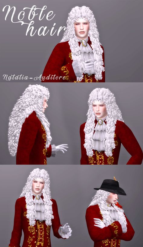 Noble Hair | Natalia-Auditore on Patreon Sims 4 Cc Rocco, Natalia Auditore, Medieval Hair, Sims Furniture, Sims 4 Decades Challenge, Medieval Hairstyles, Sims Medieval, Sims 4 Challenges, Pelo Sims