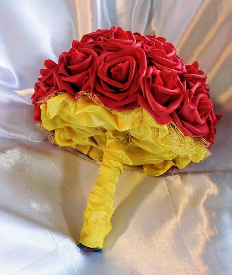 Beauty And The Beast Wedding Dresses, Beauty And The Beast Quince, Bouquets For Wedding, Beauty And The Beast Wedding Theme, Beauty And Beast Wedding, Beauty And The Beast Theme, Church Wedding Flowers, Beauty And The Beast Belle, Beauty And The Beast Party