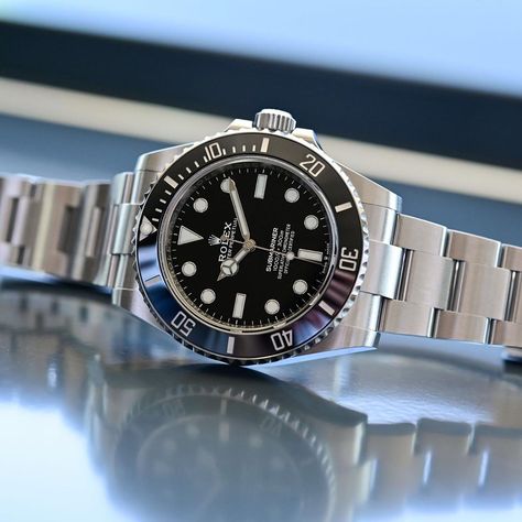 Rolex Submariner No Date 124060, Tudor Ranger, Submariner No Date, Mens Luxury Lifestyle, Jaeger Lecoultre Reverso, Monochrome Watches, Rolex Submariner No Date, New Rolex, Black Tulips