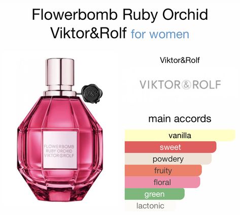 Flowerbomb Ruby Orchid, Natural Hair Bun Styles, Perfume Collection Fragrance, Beauty Routine Tips, Fragrance Lotion, Fragrance Samples, Flower Bomb, Perfume Scents, Spicy Fragrance