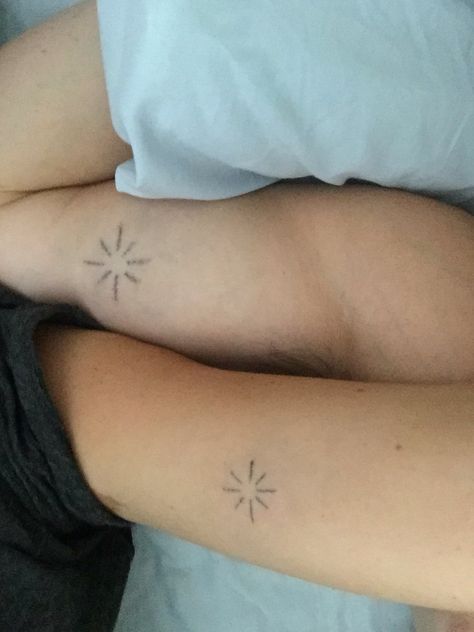 Matching Stick'n'poke Matching Stick And Pokes, Stick And Pokes, Stick N Poke, Stick N Poke Tattoo, Poke Tattoo, Matching Tattoo, Stick And Poke, Future Ideas, Maple Leaf Tattoo