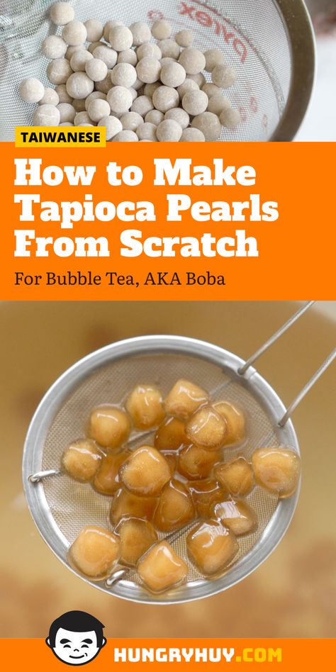 Honey Boba Recipe, Tapioca Starch Recipes, Vietnam Dessert, Lpr Recipes, Make Boba At Home, Make Tapioca Pearls, Tapioca Recipe, Tapioca Flour Recipes, Boba At Home