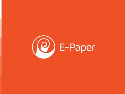 E-Paper / Logo design Paper Company Logo, Printer Logo, Next Logo Design, Roll Logo, Ever Tried Ever Failed, R Logo Design Letter 3d, Fail Again Fail Better, Next Logo, Sushi Logo