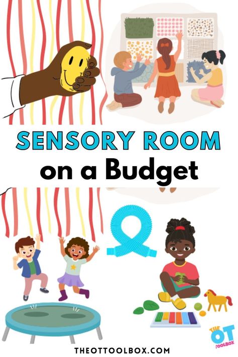 Today’s post on creating a sensory room on a budget is part of a series focusing on sensory rooms. A sensory room is a controlled and intentionally created space that provides multi-sensory resources to support a student’s sensory needs, to enable them to engage in learning. The sensory room is a calming strategy for school, but the price tag can be hefty when you get into specific sensory strategies. That’s where planning a sensory space on a budget comes into play. High School Sensory Room Ideas, Home Sensory Room, Calming Room Ideas, Sensory Bedroom, Sensory Area, Sensory Room Equipment, Intervention Activities, Calm Corner, Sensory Swing