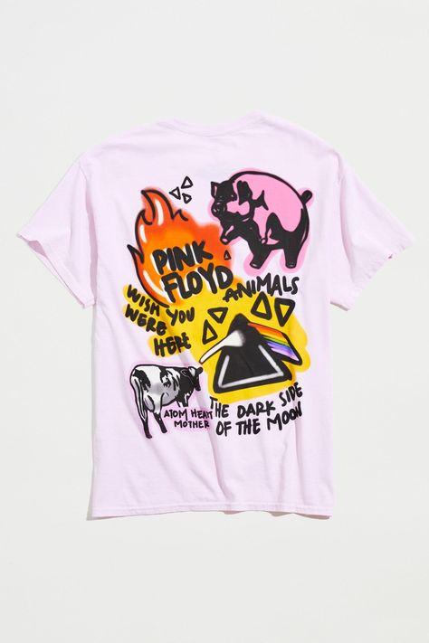 Pink Floyd Animals Graffiti Tee | Urban Outfitters Singapore Official Site Artist Merch, Urban Outfitters Shirts, Urban Outfitters Men, Fits With Shorts, Rock T Shirts, Main Event, Movie T Shirts, American Shirts, Urban Outfitters Tops