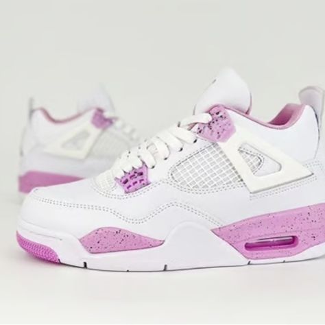 Air Jordan 4 Retro Pink Oreo Cute Shoes For Women Sneakers, Jordan 4’s Pink, Jordan 4 Retro Pink, Pink Oreos, Jordan 4’s, Jordan Retro 4, Back To School Shoes, Jordan 4s, Retro 4