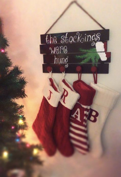 The Stockings Were Hung Sign Diy, Grinch Stocking Holders Diy, Grinch Stocking Holders, Grinchmas Decorations Diy, Grinch Signs, Grinch Stocking, Diy Stocking Holder, Grinch Sign, Stocking Hangers