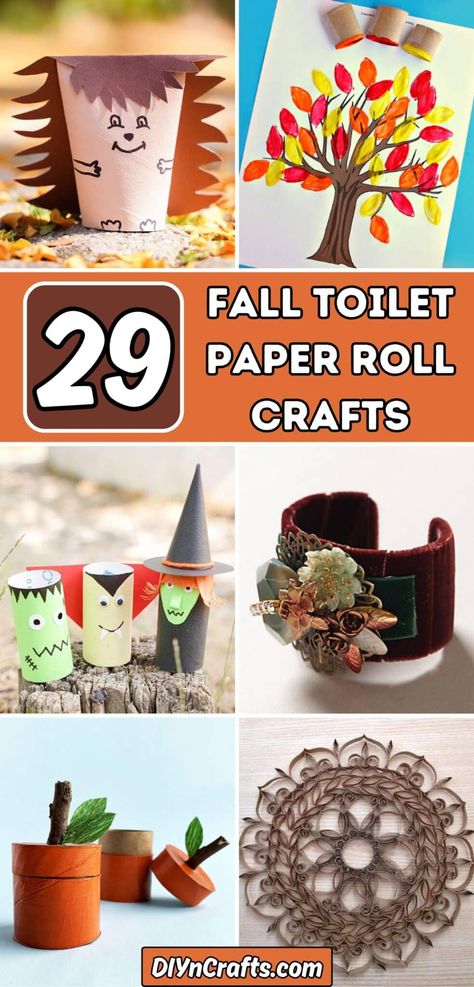 Toilet Paper Roll Windsock, Halloween Craft With Toilet Paper Rolls, Paper Towels Roll Crafts, Halloween Crafts Toilet Paper Rolls, Things To Make With Toilet Paper Rolls, Thanksgiving Toilet Paper Roll Crafts, Crafts To Do With Toilet Paper Rolls, Toilet Paper Roll Crafts For Kids Easy, Halloween Toilet Roll Crafts