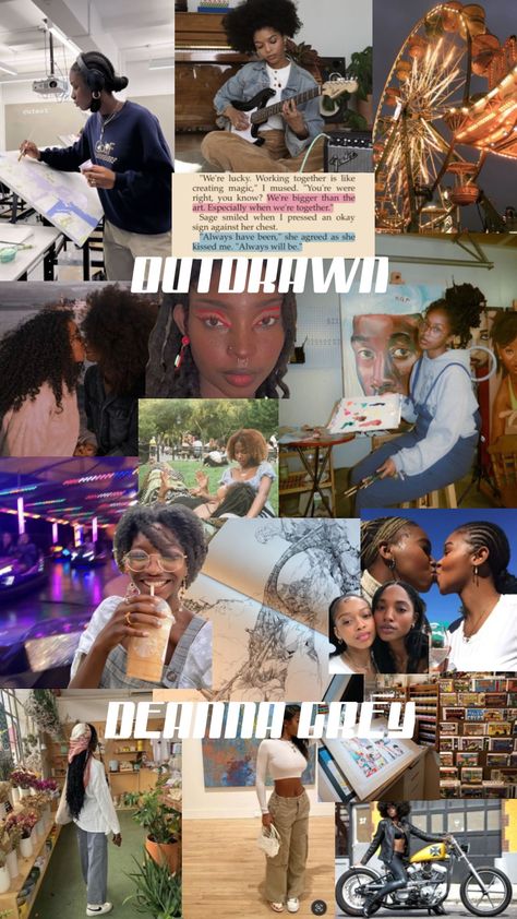 #outdrawn #books #sapphic African American Romance Books, Book Suggestions, Summer Bucket, Working Together, Book Aesthetic, Kiss Me, Romance Books, Soulmate, African American