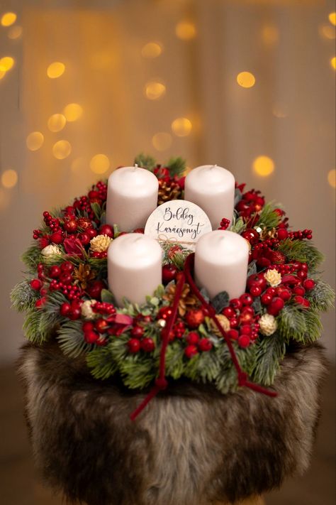 Dining Table Candle Decor, Table Candle Decor, Dining Table Candle, Dining Table Candles, Holiday Candle Holders, Dream Christmas, Table Candle, Christmas Decorations Centerpiece, Candle Table Decorations