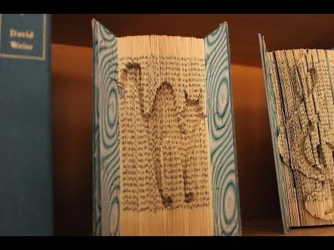 Part 2 of Book Folding Tutorial DIY - what to do with old books #2 - YouTube Folded Book Art Instructions, Book Folding Patterns Free, Folding Hacks, Book Folding Patterns, Folded Book Art, Book Folding, Art Instructions, Tutorial Diy, Old Books