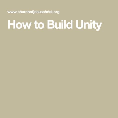 How to Build Unity Unity Activities, Lds Talks, Lds Lessons, Youth Conference, Women Activities, Young Women Activities, Lds Young Women, Unity Games, Light Of Christ